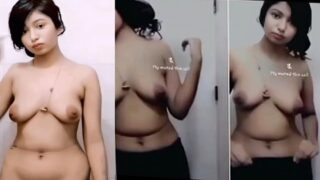 Young Indian girl bathing nude video